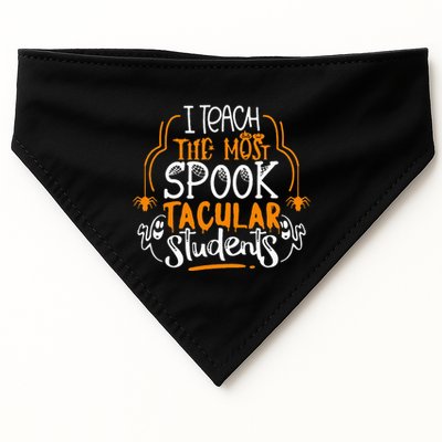 I Teach The Most Spooktacular Students Halloween Teacher USA-Made Doggie Bandana