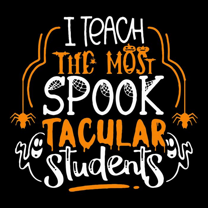 I Teach The Most Spooktacular Students Halloween Teacher Drawstring Bag