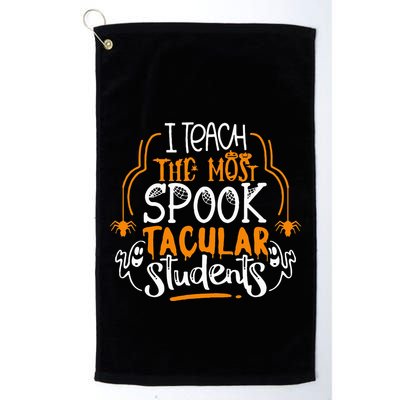 I Teach The Most Spooktacular Students Halloween Teacher Golf Towel