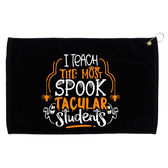 I Teach The Most Spooktacular Students Halloween Teacher Grommeted Golf Towel