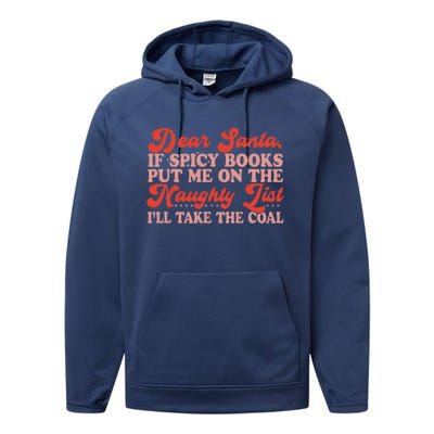 ILl Take The Coal Spicy Book Christmas Performance Fleece Hoodie