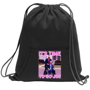 ItS Time To Go Joe Funny Donald Trump 2024 Sweatshirt Cinch Pack Bag