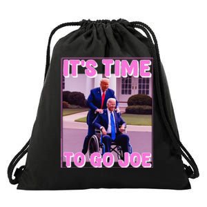 ItS Time To Go Joe Funny Donald Trump 2024 Drawstring Bag