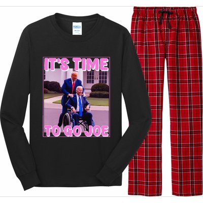 ItS Time To Go Joe Funny Donald Trump 2024 Long Sleeve Pajama Set