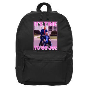 ItS Time To Go Joe Funny Donald Trump 2024 16 in Basic Backpack