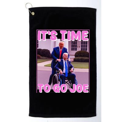 ItS Time To Go Joe Funny Donald Trump 2024 Platinum Collection Golf Towel