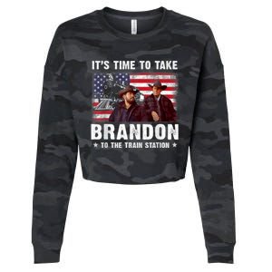 Its Time To Take Brandon To The Train Station Cropped Pullover Crew