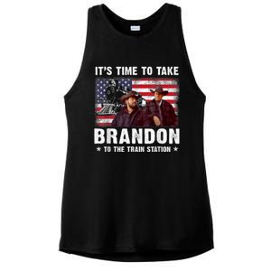 Its Time To Take Brandon To The Train Station Ladies PosiCharge Tri-Blend Wicking Tank