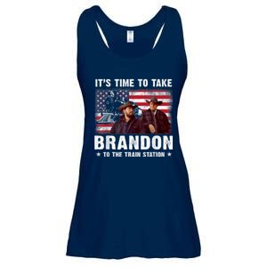 Its Time To Take Brandon To The Train Station Ladies Essential Flowy Tank