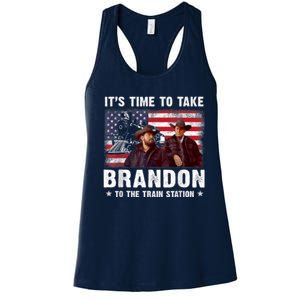 Its Time To Take Brandon To The Train Station Women's Racerback Tank