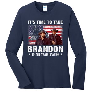 Its Time To Take Brandon To The Train Station Ladies Long Sleeve Shirt