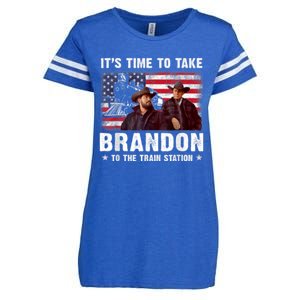 Its Time To Take Brandon To The Train Station Enza Ladies Jersey Football T-Shirt