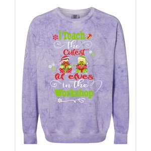 I Teach The Cutest In The Workshops Gift Colorblast Crewneck Sweatshirt