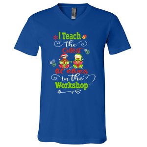 I Teach The Cutest In The Workshops Gift V-Neck T-Shirt