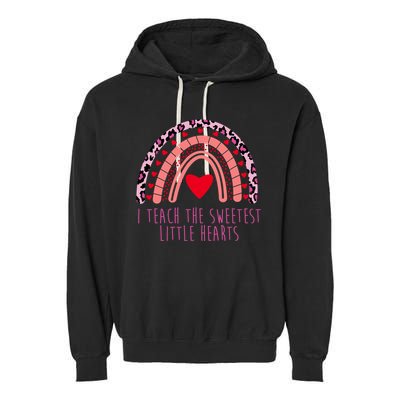 I Teach The Sweetest Little Hearts Garment-Dyed Fleece Hoodie