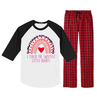 I Teach The Sweetest Little Hearts Raglan Sleeve Pajama Set