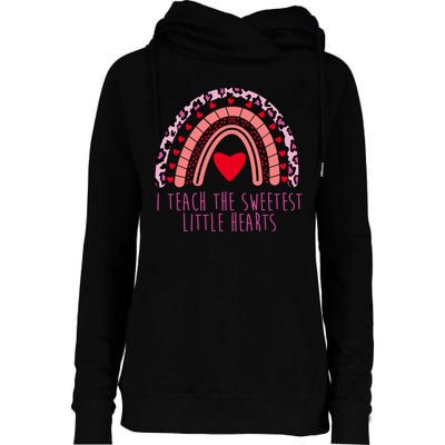 I Teach The Sweetest Little Hearts Womens Funnel Neck Pullover Hood