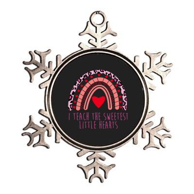 I Teach The Sweetest Little Hearts Metallic Star Ornament