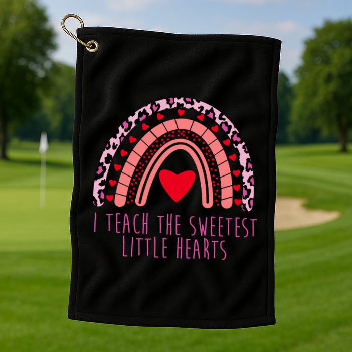 I Teach The Sweetest Little Hearts Golf Towel