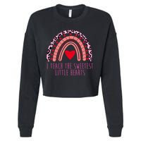 I Teach The Sweetest Little Hearts Cropped Pullover Crew