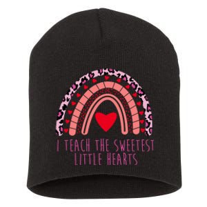 I Teach The Sweetest Little Hearts Short Acrylic Beanie