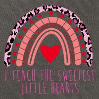 I Teach The Sweetest Little Hearts Cotton Canvas Backpack