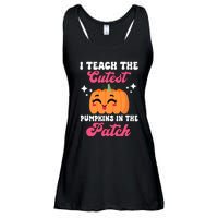 I Teach The Cutest Pumpkins In The Patch Teacher Gift Ladies Essential Flowy Tank