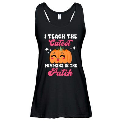 I Teach The Cutest Pumpkins In The Patch Teacher Gift Ladies Essential Flowy Tank