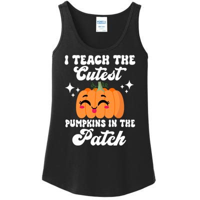 I Teach The Cutest Pumpkins In The Patch Teacher Gift Ladies Essential Tank