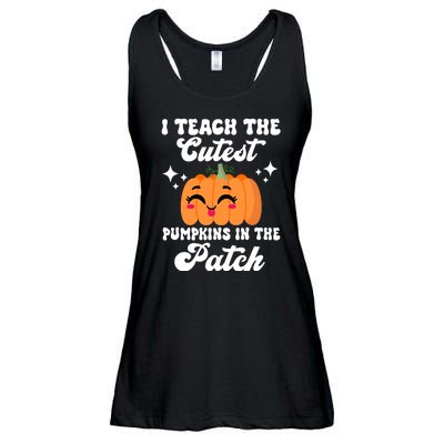 I Teach The Cutest Pumpkins In The Patch Teacher Gift Ladies Essential Flowy Tank