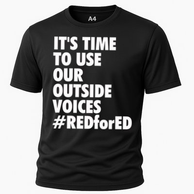 ItS Time To Use Our Outside Voice Red For Ed Performance Shirt