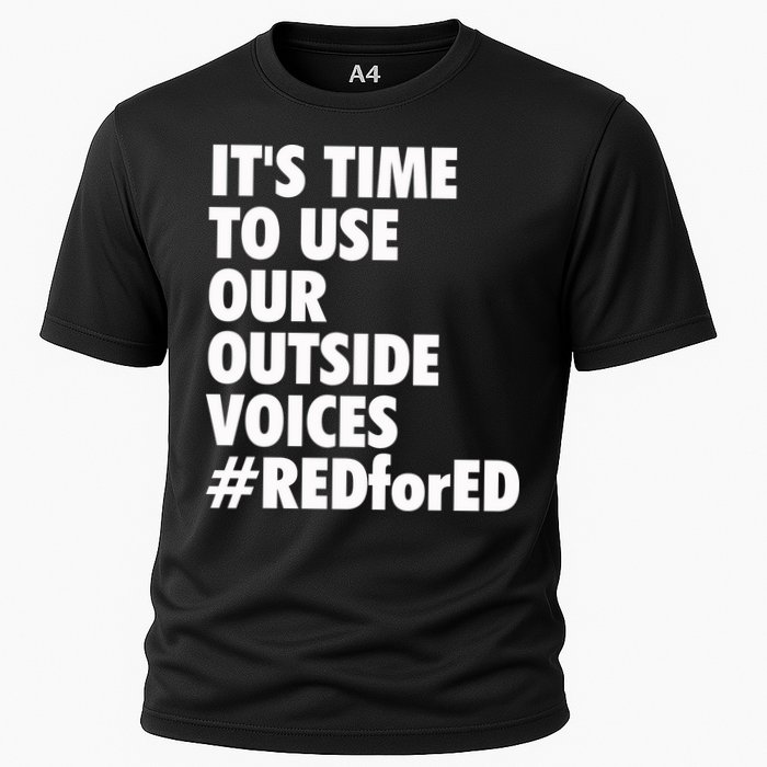 ItS Time To Use Our Outside Voice Red For Ed Performance Shirt