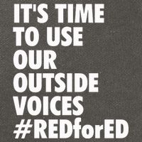 ItS Time To Use Our Outside Voice Red For Ed Cotton Canvas Backpack