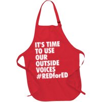 ItS Time To Use Our Outside Voice Red For Ed Apron