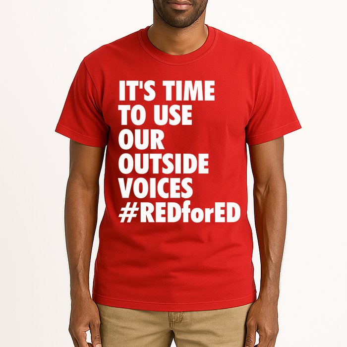 ItS Time To Use Our Outside Voice Red For Ed Tall T-Shirt