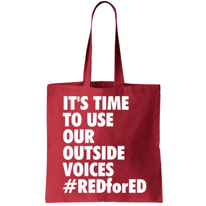 ItS Time To Use Our Outside Voice Red For Ed Bag
