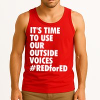 ItS Time To Use Our Outside Voice Red For Ed Tank Top