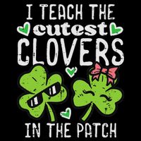 I Teach The Cutest Clovers In Patch St Patricks Day Teacher Daily Commute Backpack