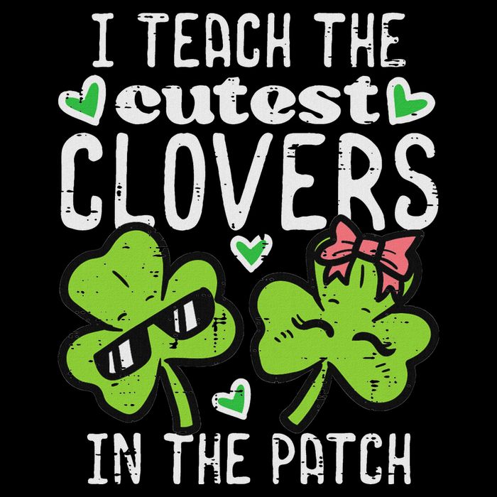 I Teach The Cutest Clovers In Patch St Patricks Day Teacher Daily Commute Backpack