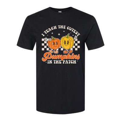 I Teach The Cutest Pumpkins In The Patch Retro Teacher Fall Softstyle CVC T-Shirt