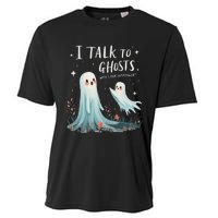 I Talk To Ghosts WhatS Your Superpower Cute Halloween Ghost Cooling Performance Crew T-Shirt