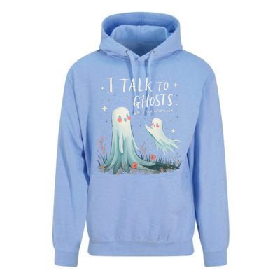 I Talk To Ghosts WhatS Your Superpower Cute Halloween Ghost Unisex Surf Hoodie