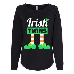 Irish Twins Tee Funny Matching St Patricks Day Twins Womens California Wash Sweatshirt