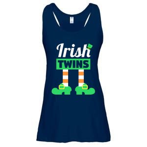 Irish Twins Tee Funny Matching St Patricks Day Twins Ladies Essential Flowy Tank