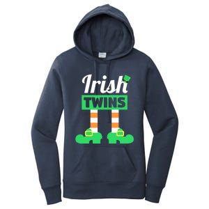 Irish Twins Tee Funny Matching St Patricks Day Twins Women's Pullover Hoodie