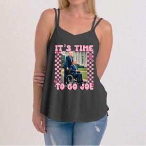 ItS Time To Go Joe Funny Trump 2024 Women's Strappy Tank