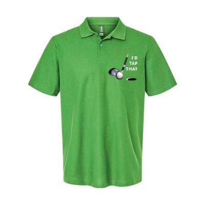 I'd Tap That Funny Golf Ball For Golfing Players Softstyle Adult Sport Polo