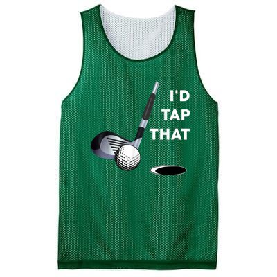 I'd Tap That Funny Golf Ball For Golfing Players Mesh Reversible Basketball Jersey Tank