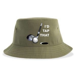 I'd Tap That Funny Golf Ball For Golfing Players Sustainable Bucket Hat