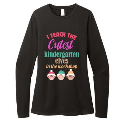 I Teach The Cutest Kindergarten In The Workshop Retro Gift Womens CVC Long Sleeve Shirt